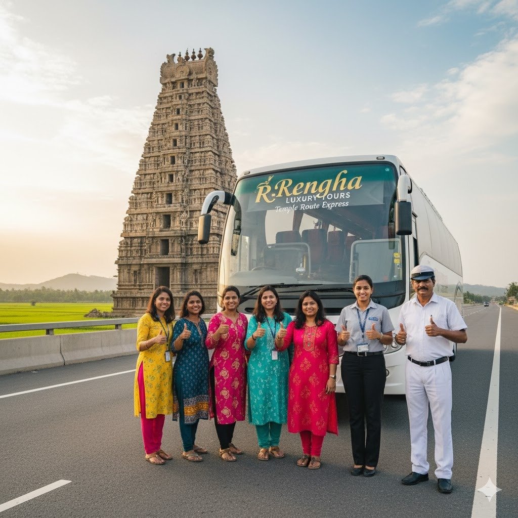 Theni Grand Temple & Falls Tour (2 Nights / 3 Days) - 45 Seater Volvo Bus