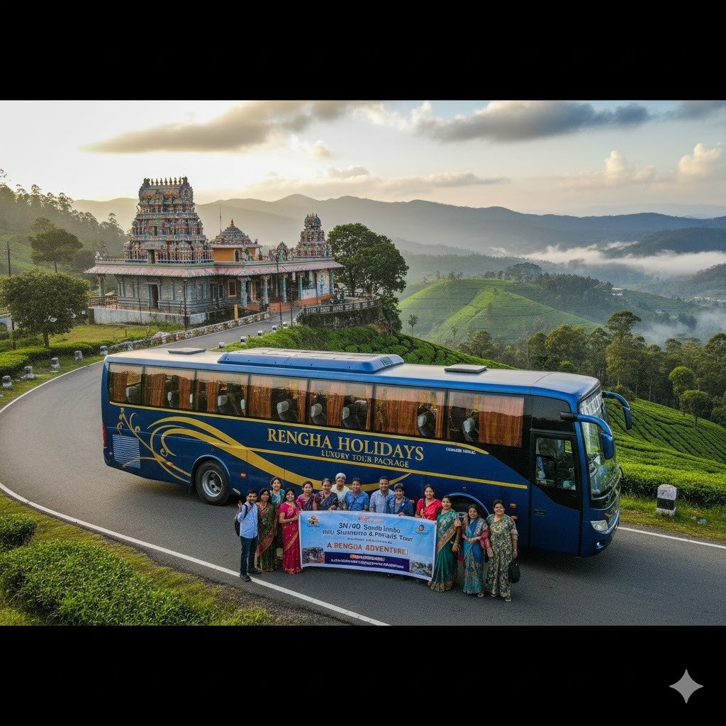 Ultimate South India Luxury Hill & Temple Circuit: Theni, Megamalai, Thekkady, Munnar, Kodaikanal