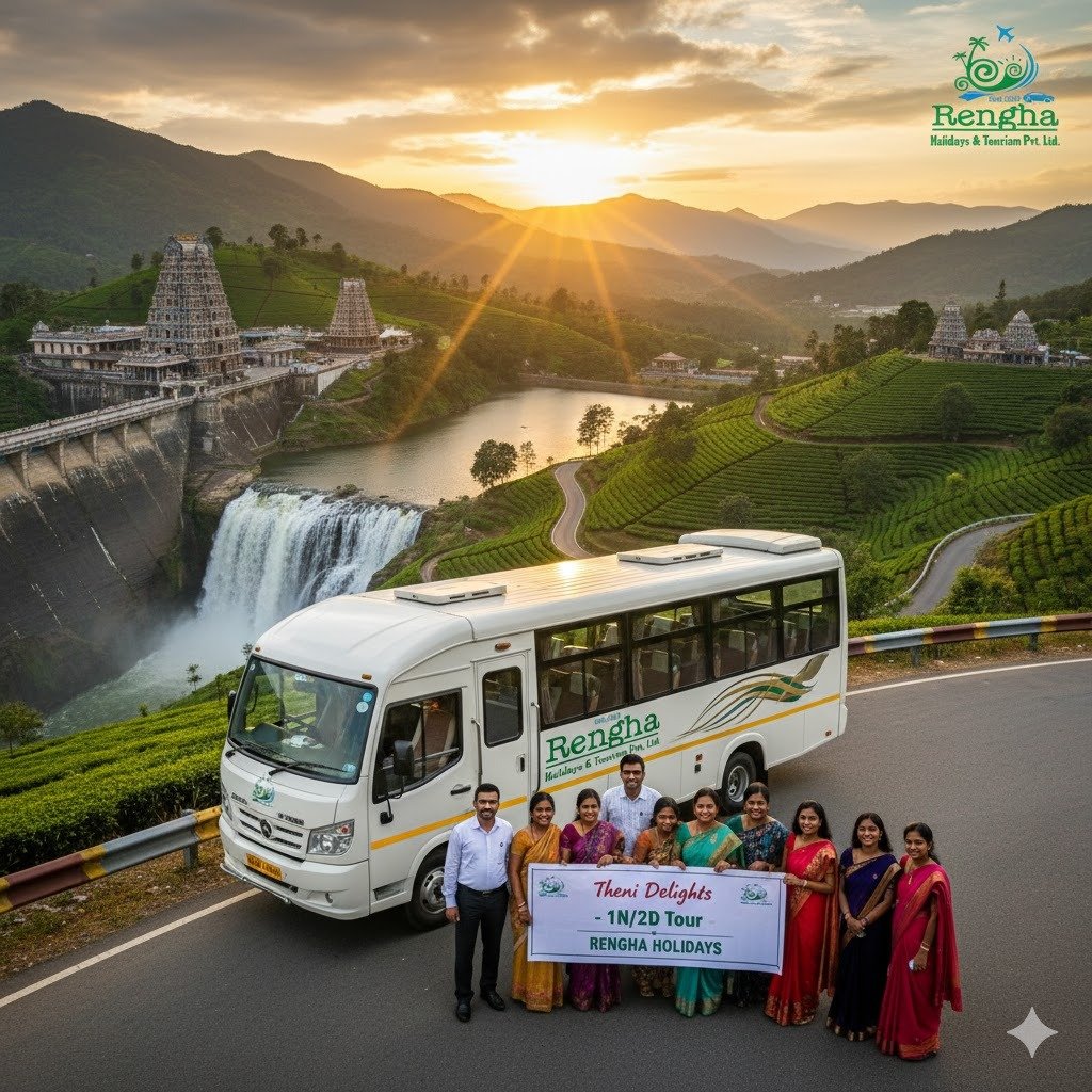 Theni Spiritual & Dam Circuit: A Grand 1 Night / 2 Days Exclusive Tour PackageLuxury 2-Day Getaway 