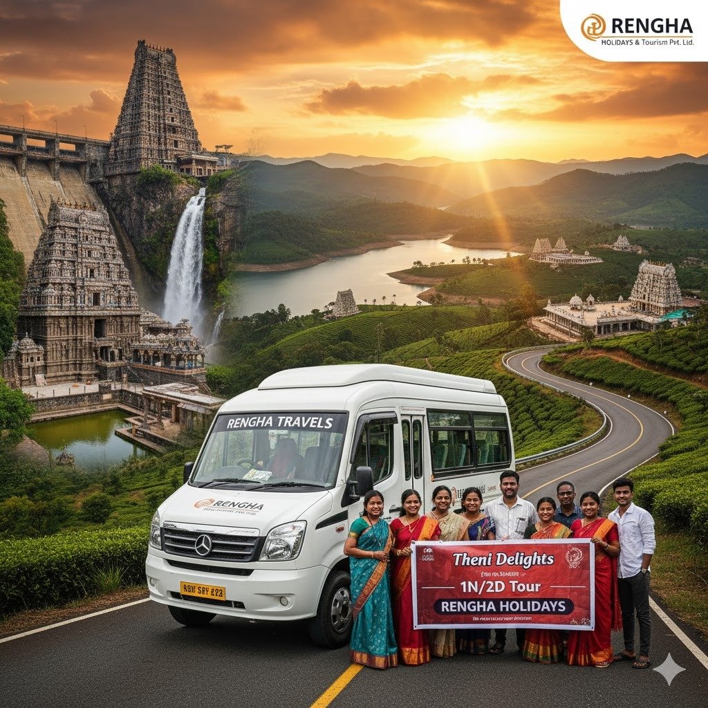 Theni Spiritual & Dam Circuit: A Comfortable 2-Day Getaway  1 Night / 2 Days Exclusive Tour Package