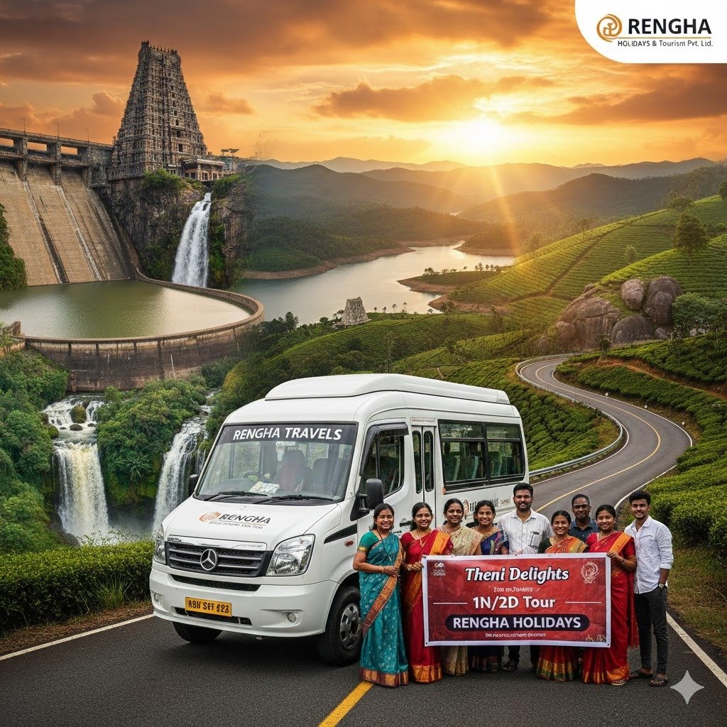 Theni Spiritual & Dam Circuit: A Grand Luxury 2-Day Urbania Getaway 1 Night / 2 Days Exclusive Tour Package