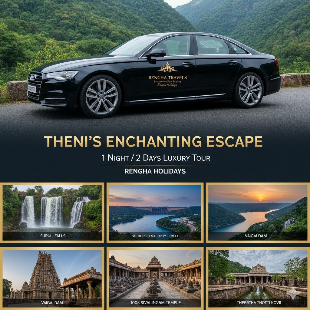 Luxury Theni Spiritual & Scenic Tour: 1 Night / 2 Days SEO Itinerary