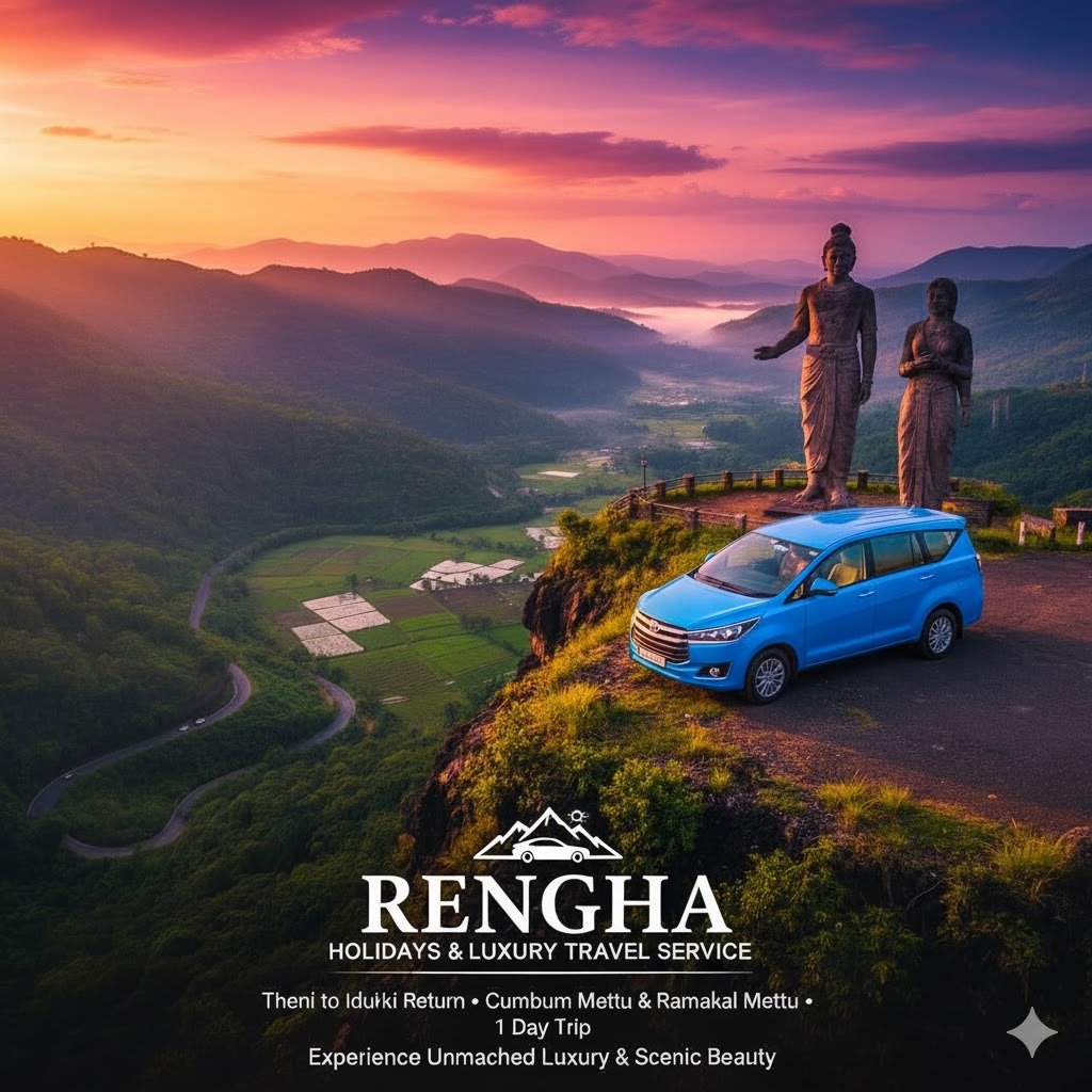 Rengha Holidays: Luxury 1-Day Idukki Scenic Drive Package