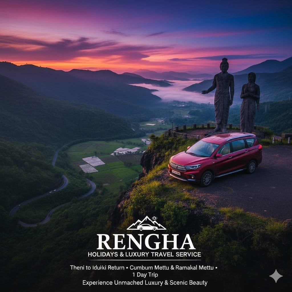 Rengha Holidays: 1-Day Scenic Idukki Trip in Luxury Maruti XL6