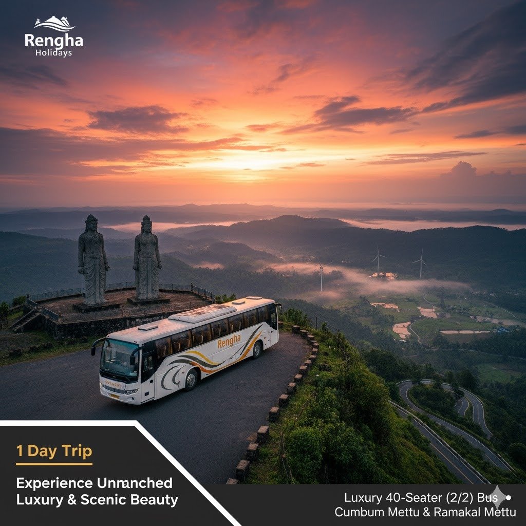 Rengha Holidays: Premium 1-Day Mega Group Tour to Idukki Hills