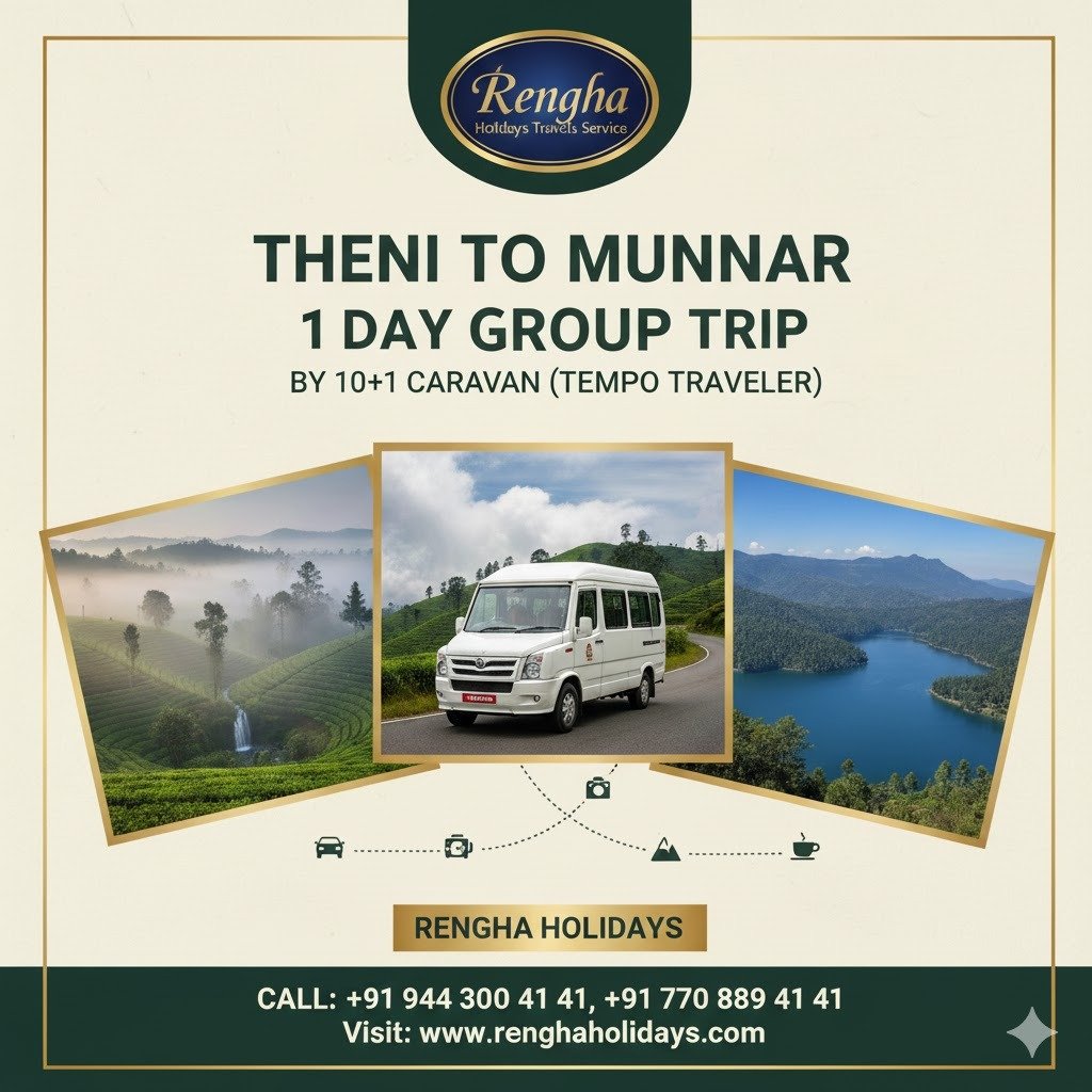 1-Day Munnar Trip Itinerary with Timings