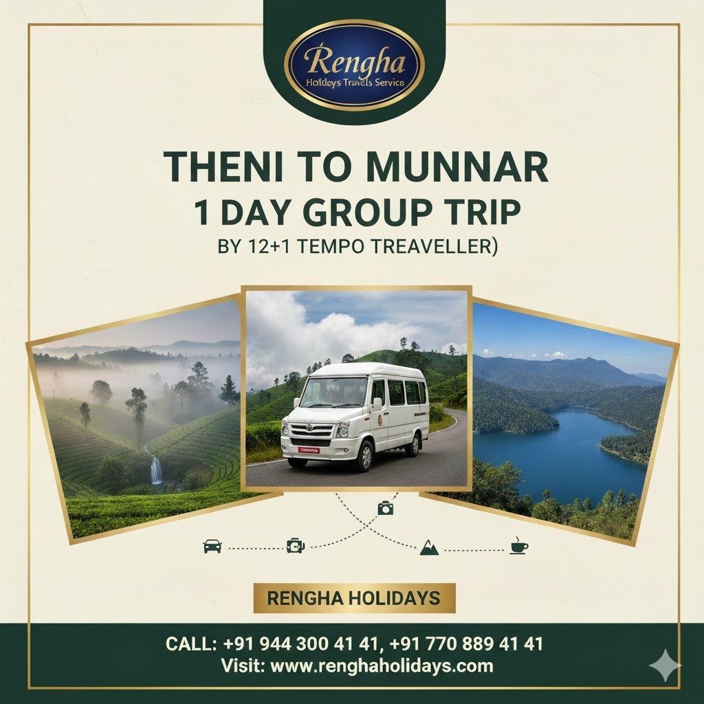 1-Day Munnar Trip Itinerary with Timings