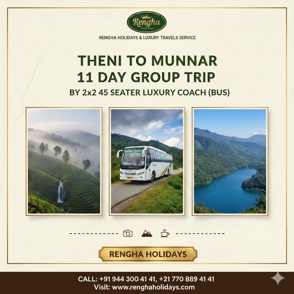 EXTREMELY IMPORTANT CONSIDERATIONS FOR A 45-SEATER BUS TO MUNNAR: