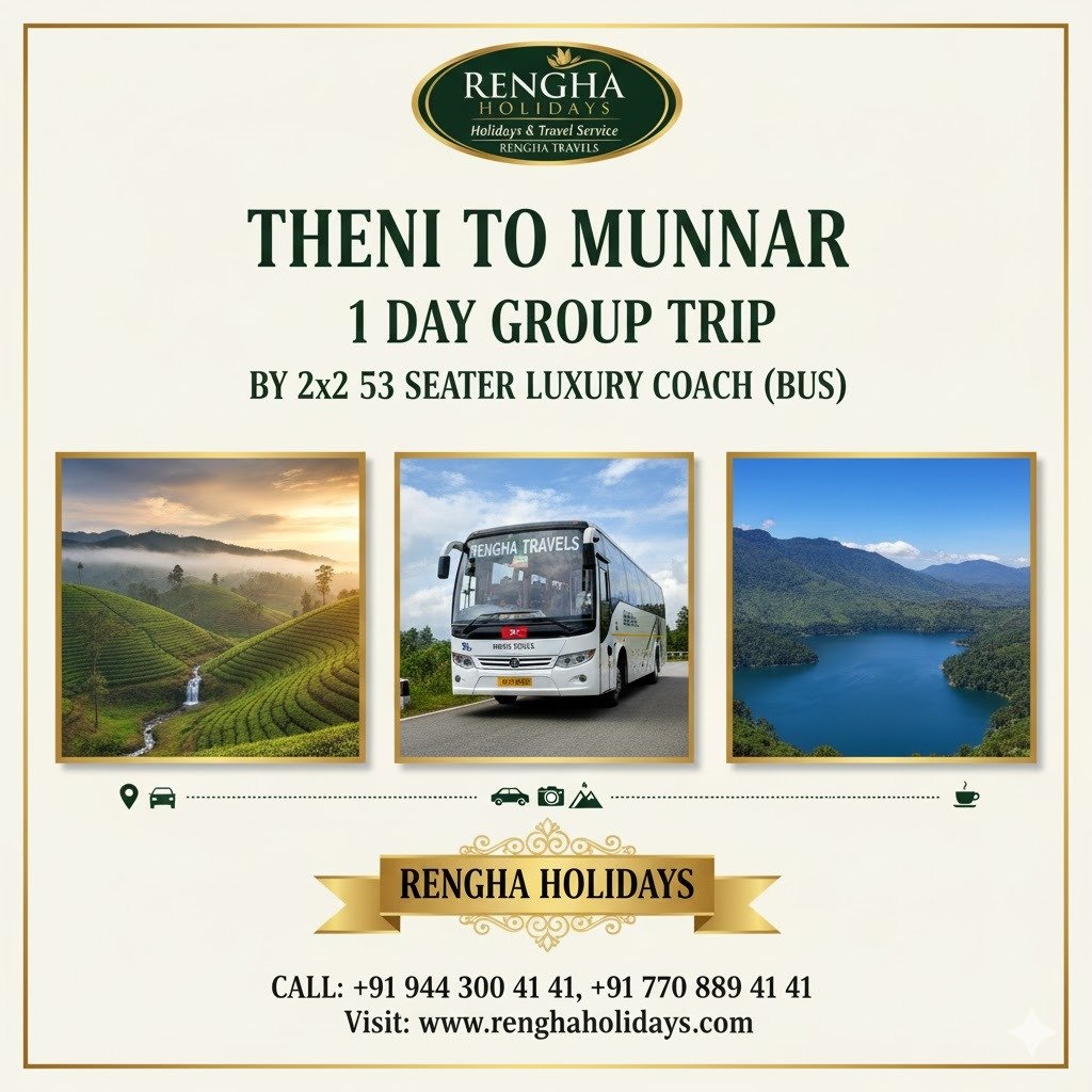 EXTREME CAUTION AND FEASIBILITY WARNING FOR A 53-SEATER BUS TO MUNNAR:
