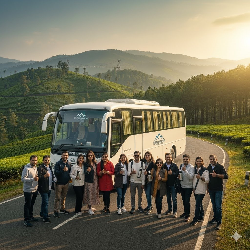 1-Day Vagamon Luxury Trip Itinerary (2x2 40-Seater Bus)